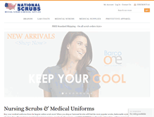 Tablet Screenshot of nationalscrubs.com